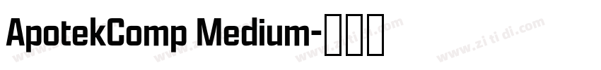 ApotekComp Medium字体转换